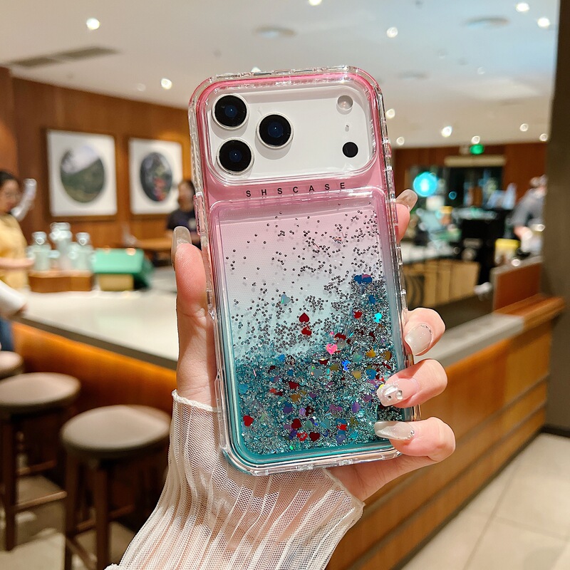 适用iPhone17Promax手机壳梦境渐变三合一流沙苹果16pro/15防摔保|undefined