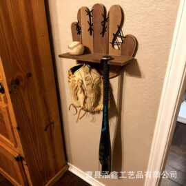 木制棒球棒架球展示架搁板壁挂式储物架运动纪念品陈列收纳架
