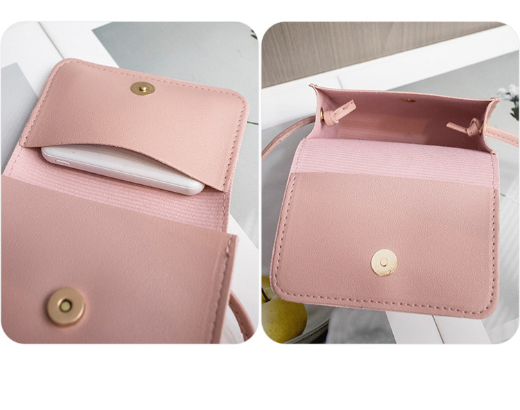 Coin Purse Bags Type Women's Mini Pu Leather Cartoon Cute Magnetic Buckle Coin Purse