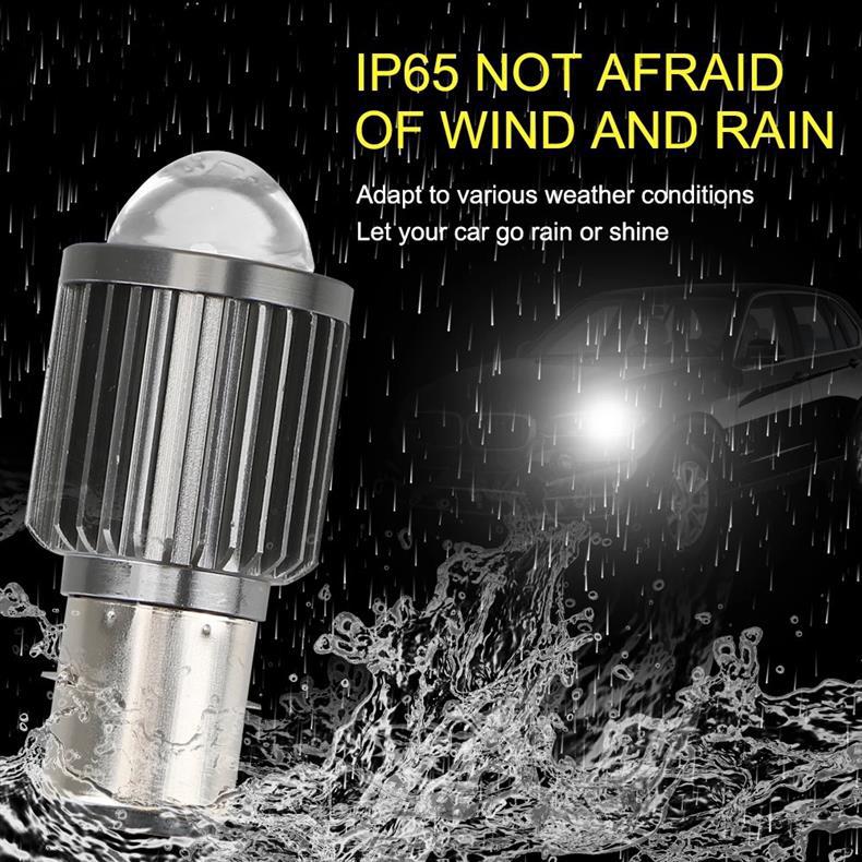 Motorcycle Headlight H4 BA20D Three-Claw White Yellow Electric Vehicle Light