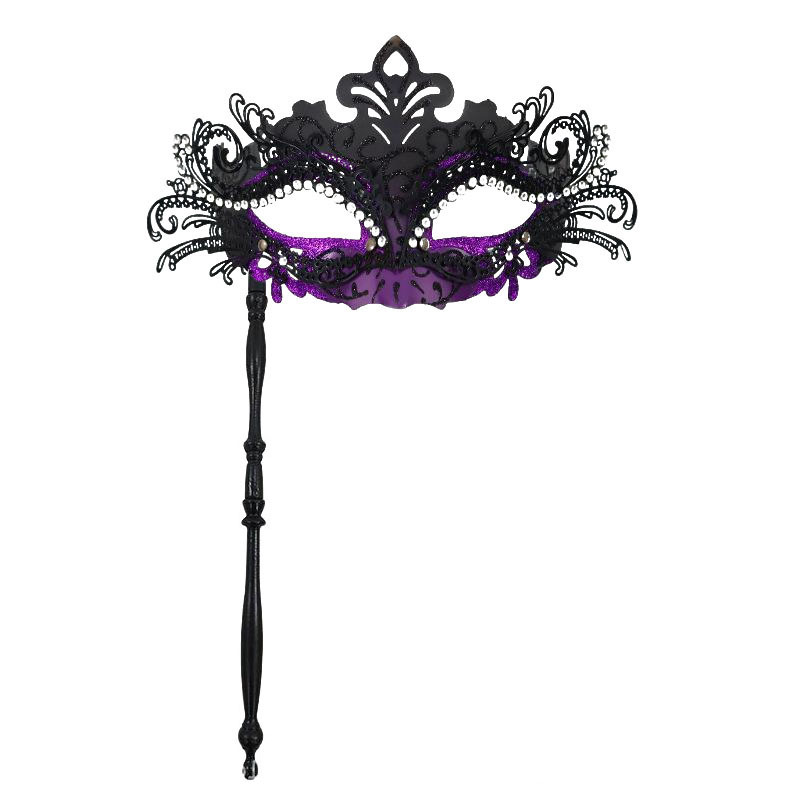Ventas transfronterizas de metal con diamantes de cola de fiona desmontable varilla romana de mano máscara de mitad de cara juegos de cine y televisión props de interés