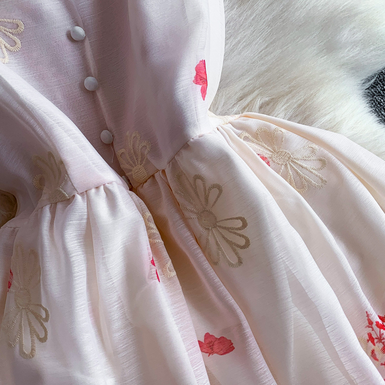 Women's Floral Embroidered V-Neck A-Line Sundress Summer Boho Maxi Dress For City Escape_ecoleips.com
