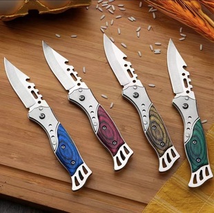 High quality camping folding box knife carry-on self-defense folding knife high hardness stainless steel fruit knife folding knife