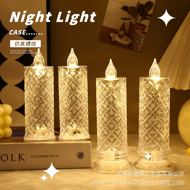 Светодиодный фонарь для кемпинга на батарейках, атмосферный светильник для палатки, общежития, декор для дня рождения, электронная свеча, кемпинговая лампа