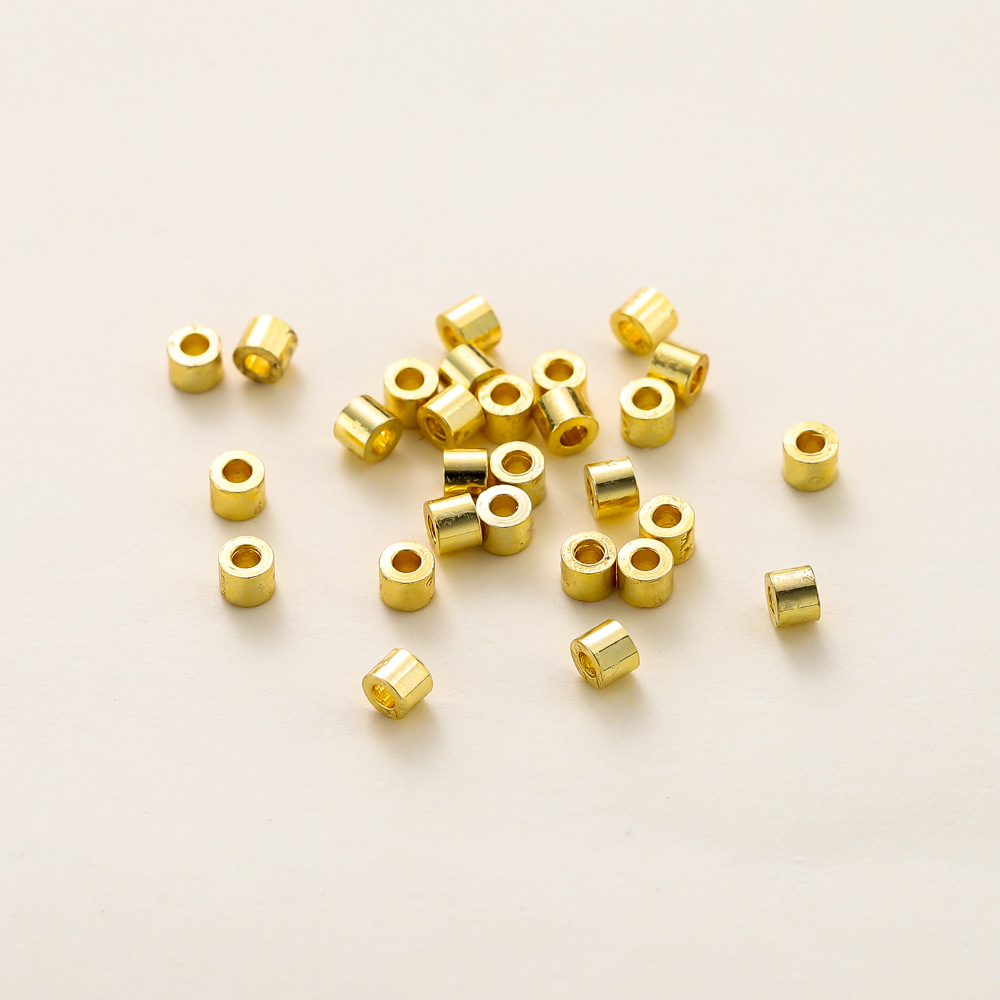 Tubo grueso con retención de color de 18k