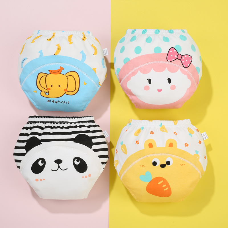 Ropa interior de bebé pantalones de entrenamiento de tocador pantalones de pañales verano masculino y femenino bebé pañal anillo pañal transpirable lavable