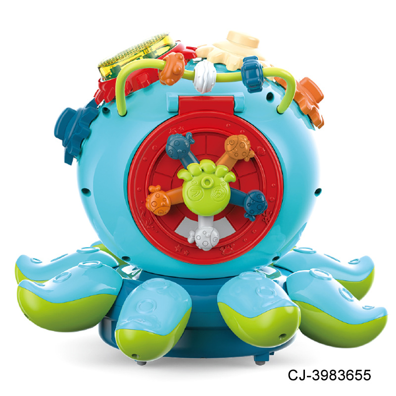 Iluminación infantil Octopus Learning 0-3 años bebé pulpo rompecabezas máquina de educación temprana máquina de historias multifuncional