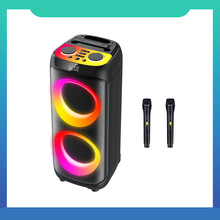 工厂直销便携无线音响大功率100W低音炮户外聚会广场舞炫彩灯家用