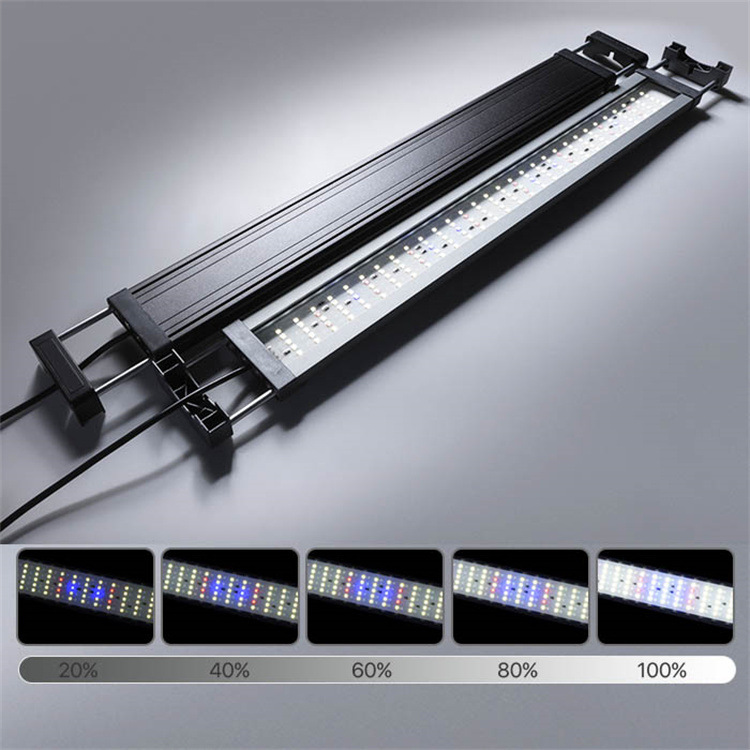 鱼缸植物光谱水族支架灯LED铝合金补光水草灯遥控定时景观灯