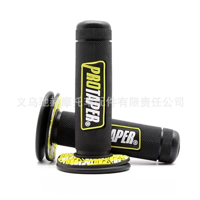 Handlebar Grips, Motorcycle Handle Cover - cj-020-black-gold