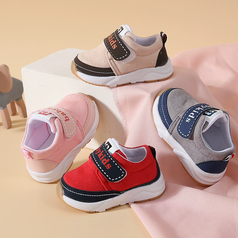 Детская обувь весенне-Осенняя обувь для малышей на мягкой подошве 1 1 От 2 до 3 лет мужская и женская детская обувь Baotou A Gener of hair