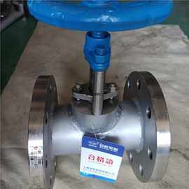 高压法兰40P不锈钢手动取样沥青-图片Z413W阀