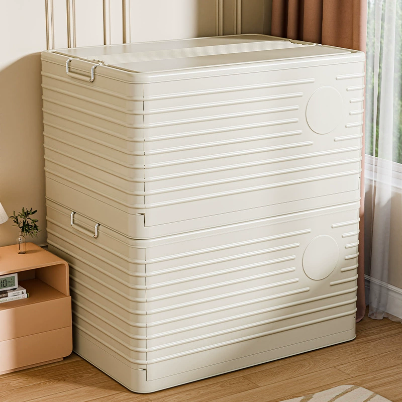 Складной ящик для хранения домашнего обихода большая емкость для одежды, книги игрушки, ящик для хранения может быть наложен пластиковая коробка для хранения