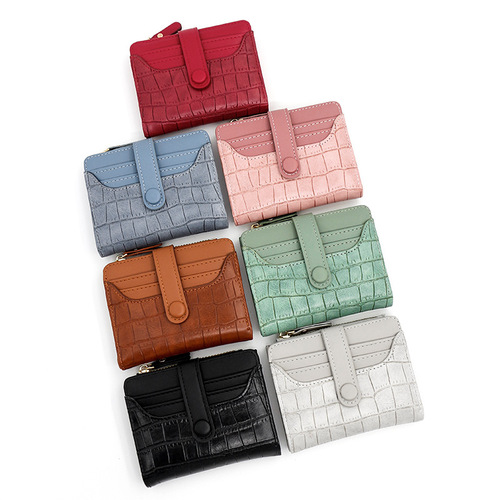 New women's wallet fashionable simple small fresh women's short wallet multi-card slot coin purse clutch wholesale