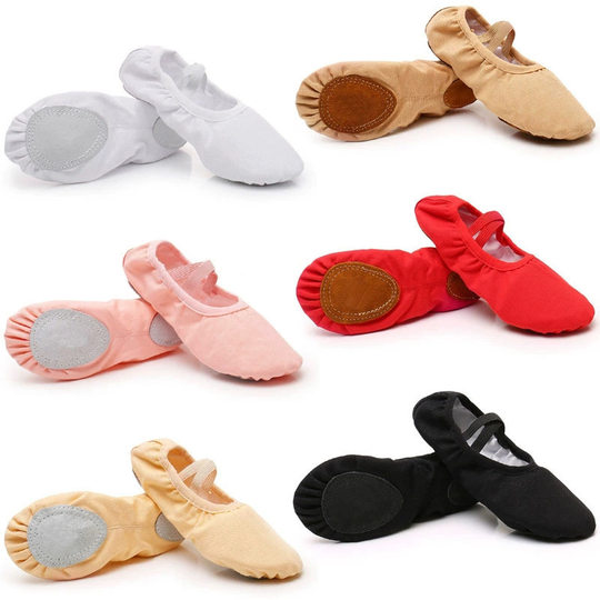 Children's Dance Shoes, Girls' Soft-Soled Practice Shoes, Ballet Shoes, Convenient Lace-Free Cat Claw Shoes, Winter Velvet Dance Shoes