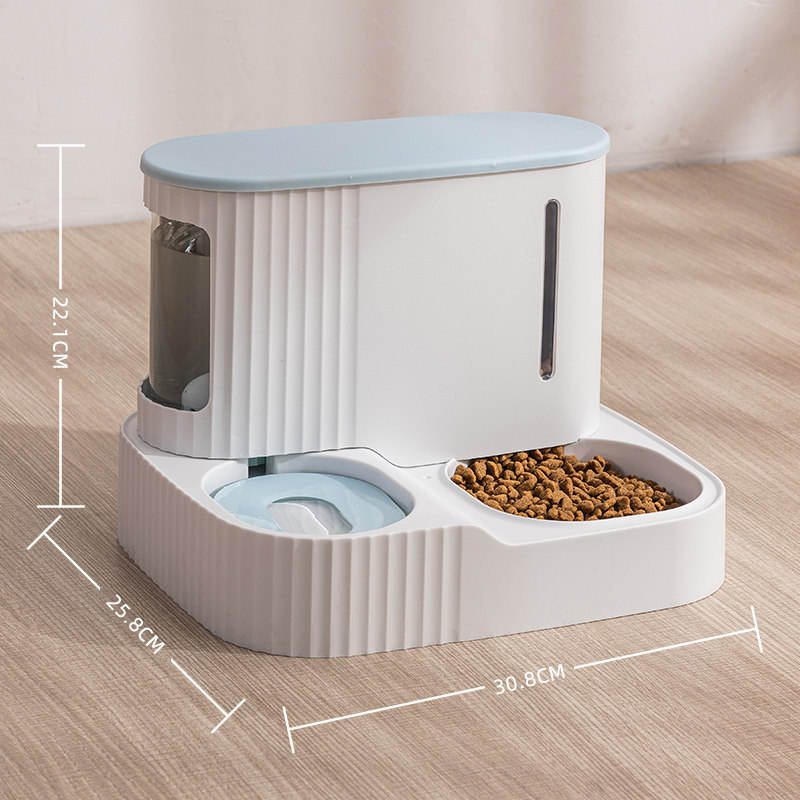 Comedor de agua para mascotas de doble uso para mascotas y gatos alimentadores automáticos para perros y gatos alimentadores automáticos de alimentos