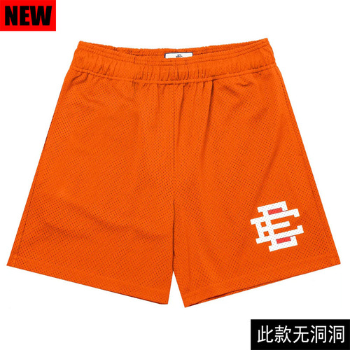 American shorts, casual fitness sports, basketball pants, running, breathable, quick-drying, beach track and field quarter pants, trendy brand shorts