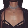 Choker, fashionable sexy necklace, accessory, European style, American style