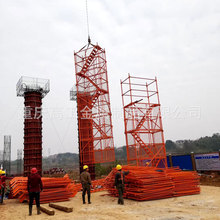 高工厂家直供角钢安全梯笼 高速公路防护平台1米8角钢安全梯笼