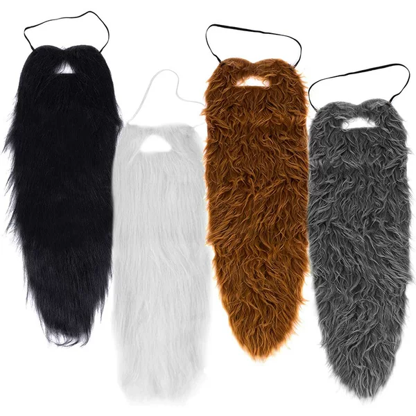 Cross-border Halloween Beard Christmas Beard Mustache Extended Fake Beard Masquerade Costume Decoration Beard