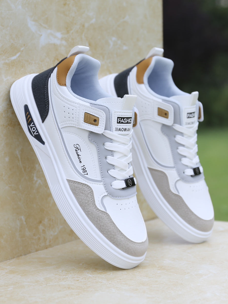 男鞋春季2026新款透气板鞋男士运动鞋潮流百搭休闲鞋子学生小白鞋