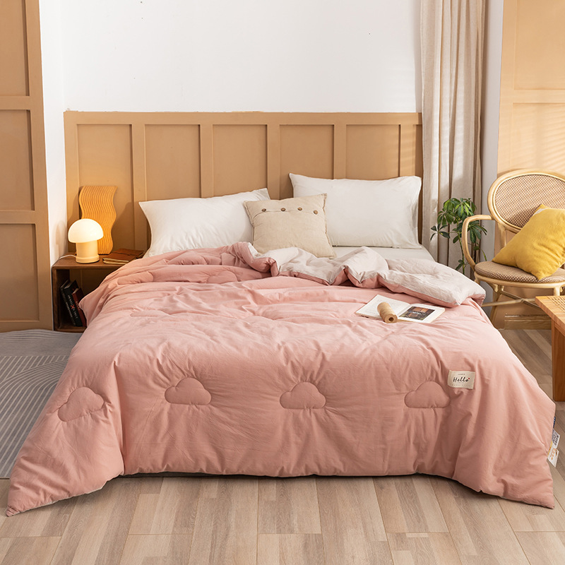 Four Seasons Universal Dormitorio individual Ropa de cama de algodón algodón algodón antibacteriano soja primavera y otoño edredón núcleo invierno image 16