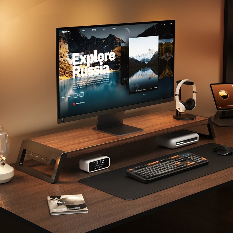 Computer Height-Adjustable Desk Storage Rack, Monitor Stand, Keyboard Tray, Screen Elevation Base Stand Computer Height-Adjustable Desk Storage Rack, Monitor Stand, Keyboard Tray, Screen Elevation Base Stand