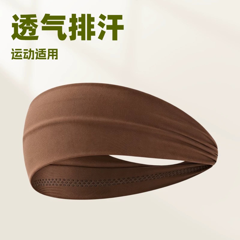 Summer Quick-Dry High-Elastic Breathable Widened Sports Headband Sweat-Absorbing and Sweat-Wicking Yoga Fitness Running Headscarf for Women