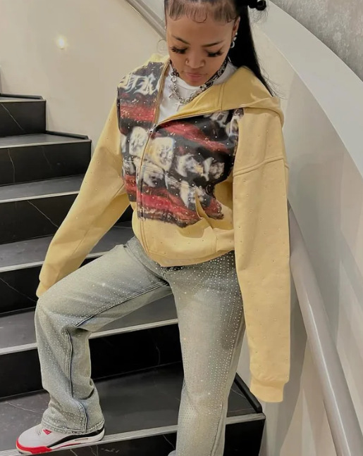 Sudadera con cremallera y capucha unisex estilo urbano estampada_voghion.com