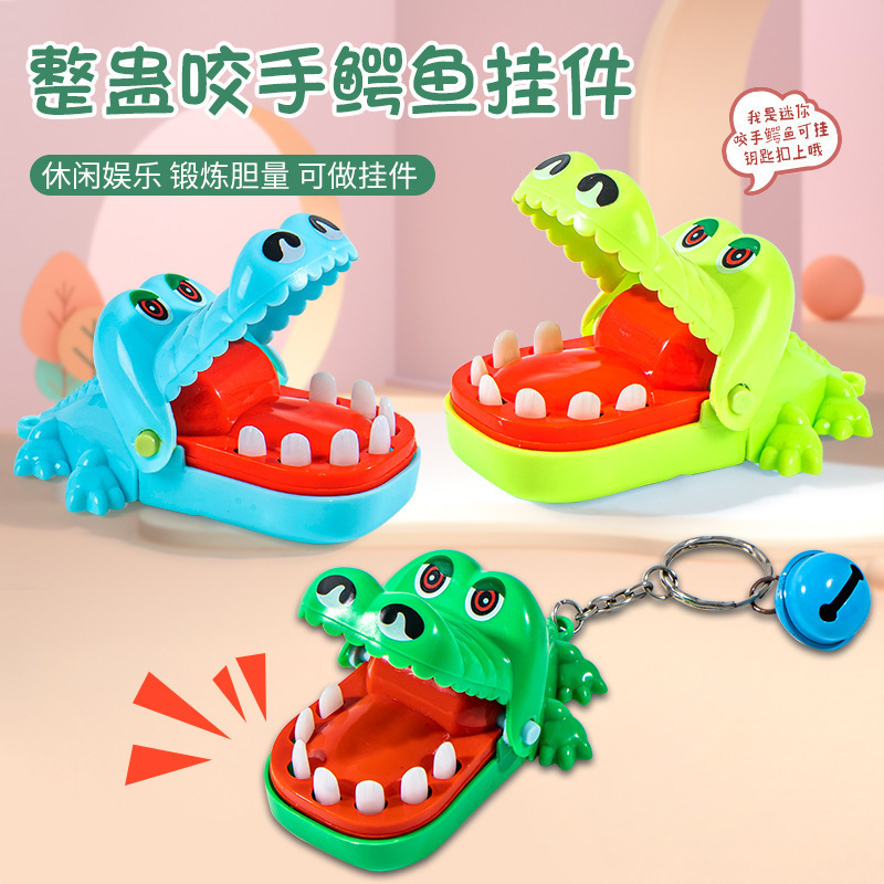 Party Tricky Toys Biting Hand Crocodile Surrounding Campus Hot Selling Tricky Hand-biting Mini Crocodile Wholesale