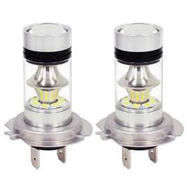 汽车led车灯 H7 3030 20LED前雾灯大功率H7前雾灯3030灯泡前照灯