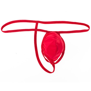 Men's Sexy Thong Transparent Ice Silk Tape T Pants Men's Hollow One Line Hot Men's Sexy Showdown Underwear