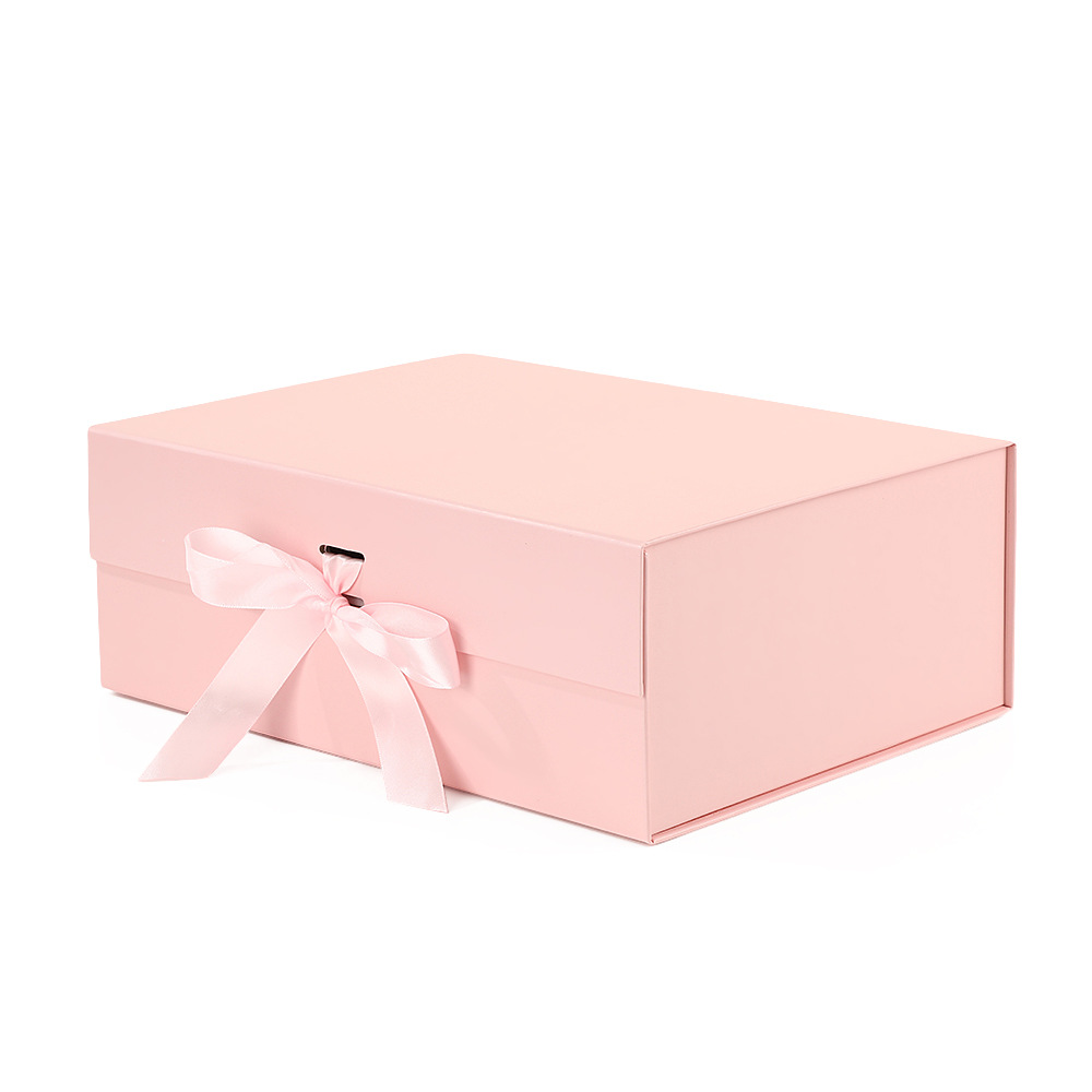 Caja de regalo plegable con tapa de absorción plegable Caja de regalo de literatura y arte pequeña impresión de caja de regalo de embalaje fresco para el día de San Valentín