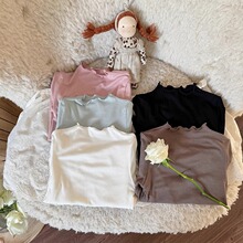 亏本清仓 童装女童基础打底衫2025儿童韩版长袖纯色t恤上衣女百搭