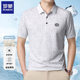 Romon Polo Shirt Men's Wear 2025 Summer Mulberry Silk Business T-Shirt Lapel Half Sleeve Men's High-end Shirt Collar