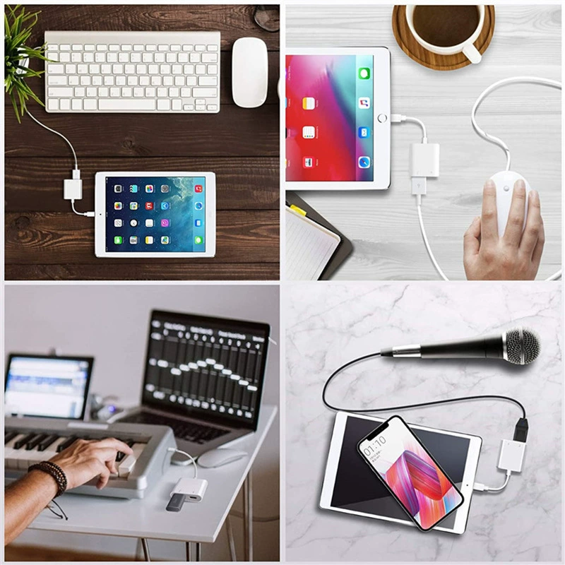 Яблоко, совместимый адаптер кабель зарядки, USB флешка, 2 в 1