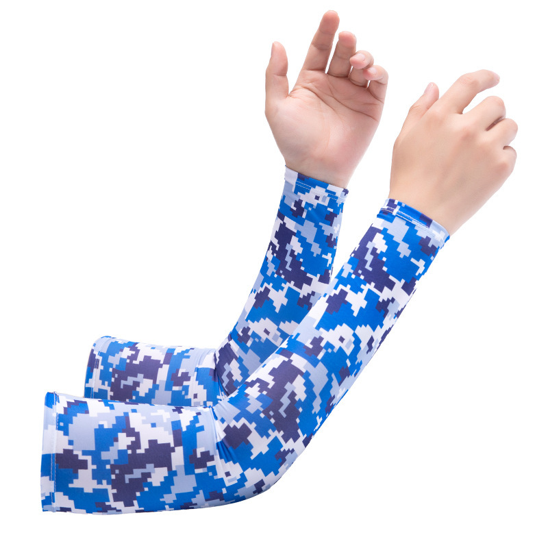 Personalizada mangas de hielo de hielo ultravioleta mujer brazo guantes solares blancos hombres mangas de verano logo personalizado