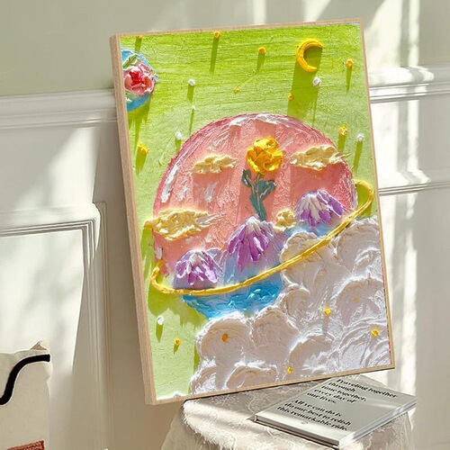 Cream quartz sand acrylic diy digital oil painting filled three-dimensional texture painting materials hand-filled decorative sand painting