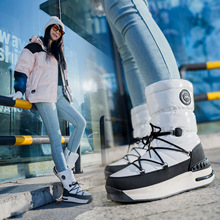 东北冬季雪地靴女加绒保暖防滑户外女士加厚靴子防水旅游高筒靴