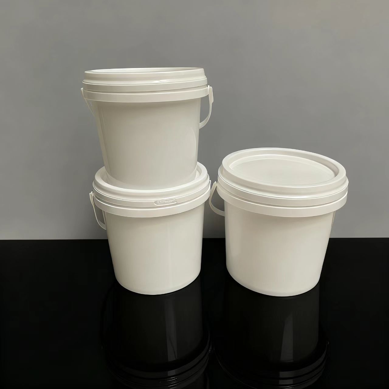 厂家现货5kg塑料白色撕拉盖酱料桶爆炸盐洗衣粉小桶 调料桶