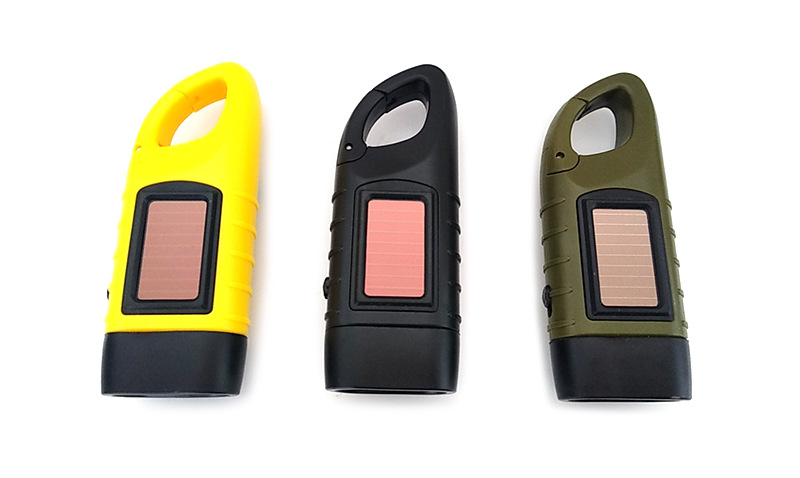 Cross-border hand-cranked flashlight, solar flashlight, emergency flashlight, mini flashlight, emergency bag flashlight pic 7