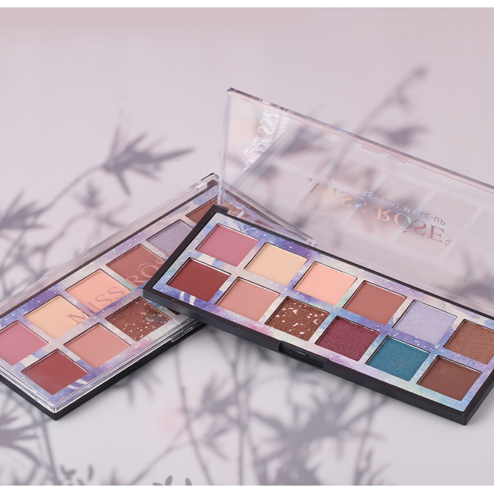 Maquillage Imperméable Durable Couleur Terre Palette D&#39;ombres À Paupières Mates Nacrées display picture 3