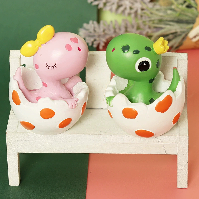 Creative cartoon children's dinosaur, decorations, resin decor