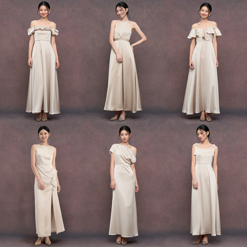 New Season Champagne-Colored Slimming Bridesmaid Dress, Versatile Niche Satin Long Gown That Can Be Worn Casually as a High-End Light Formal Dress New Season Champagne-Colored Slimming Bridesmaid Dress, Versatile Niche Satin Long Gown That Can Be Worn Casually as a High-End Light Formal Dress