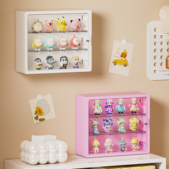 Wall-mounted blind box storage box dustproof figure toy display stand Pop Mart transparent action figure shelf display cabinet