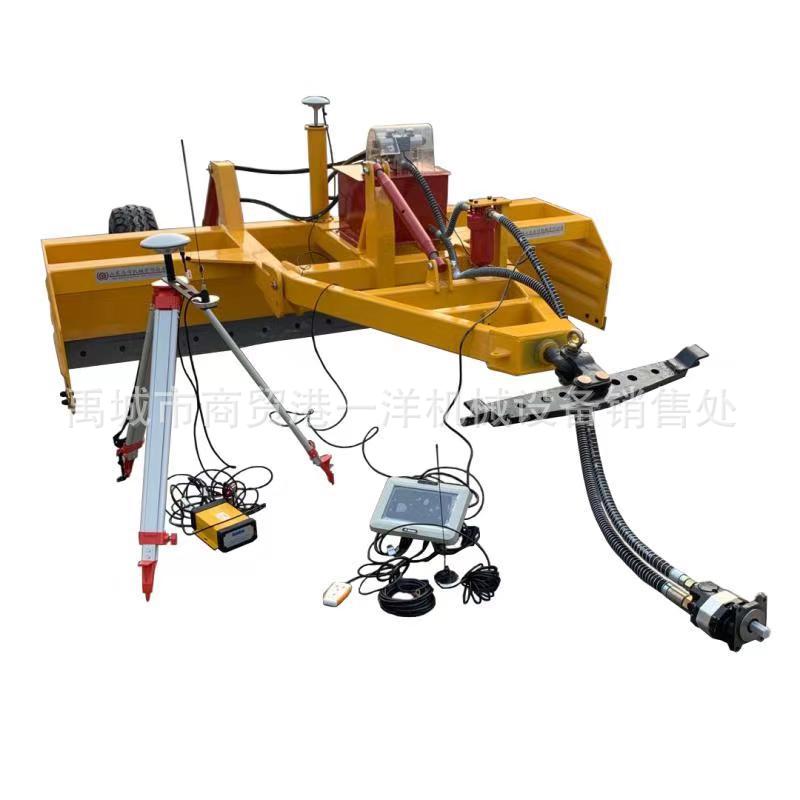 四轮拖拉机带伸缩激光平地机 箱式平地机 卫星平地机带坡度的机器