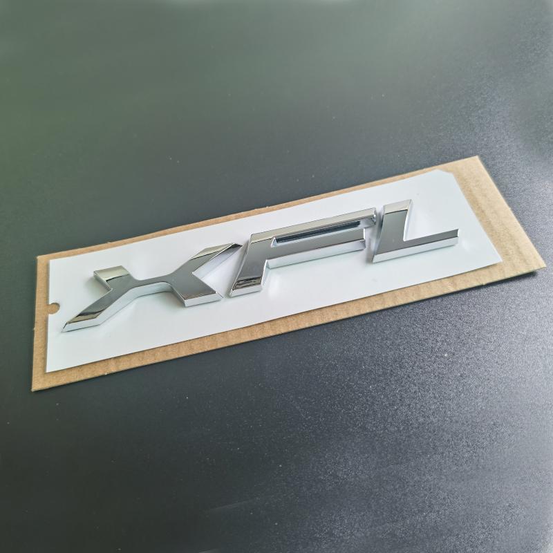 Suitable for Jaguar Car Logo Lettering Xe Xf Xjl F-Pace V6 3.0 V8 5.0 Silver Rear Emblem