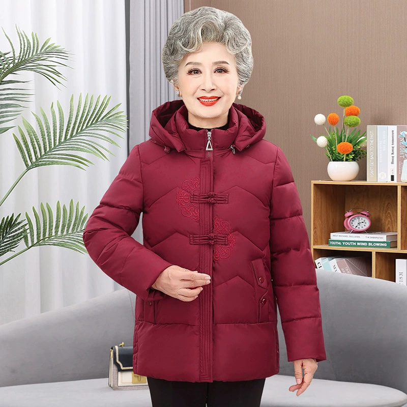 Зимнее хлопковое пальто для пожилых людей