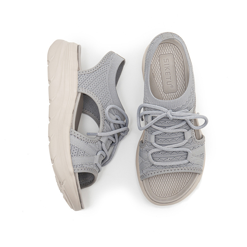 H580 - 8 Europa y los Estados Unidos nuevo 2025 deportivo MD correa casual de color sólido para mujeres zapatillas cómodas sandalias al por mayor