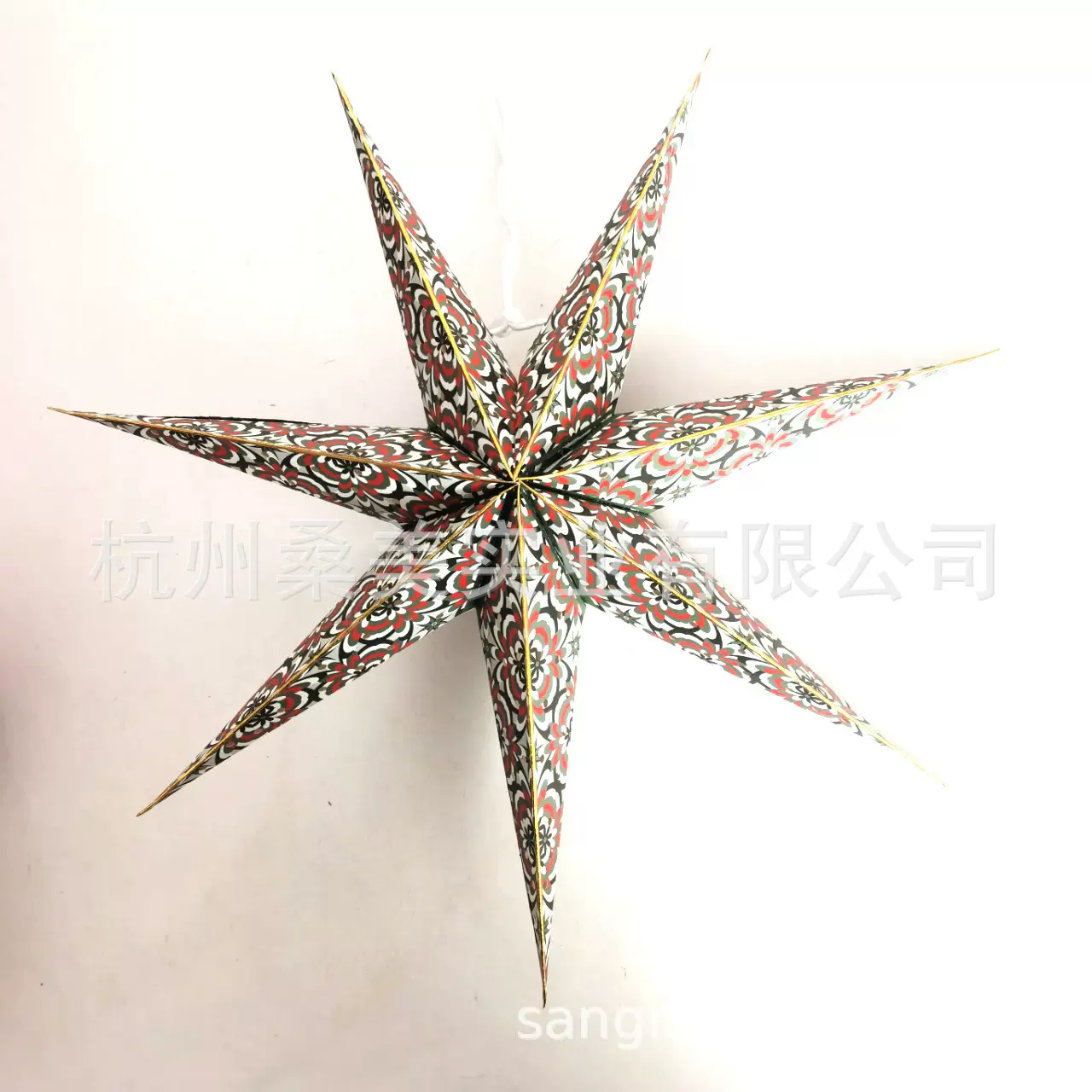 亚马逊跨境美式家居圣诞折纸星纸星星挂饰定制纸星